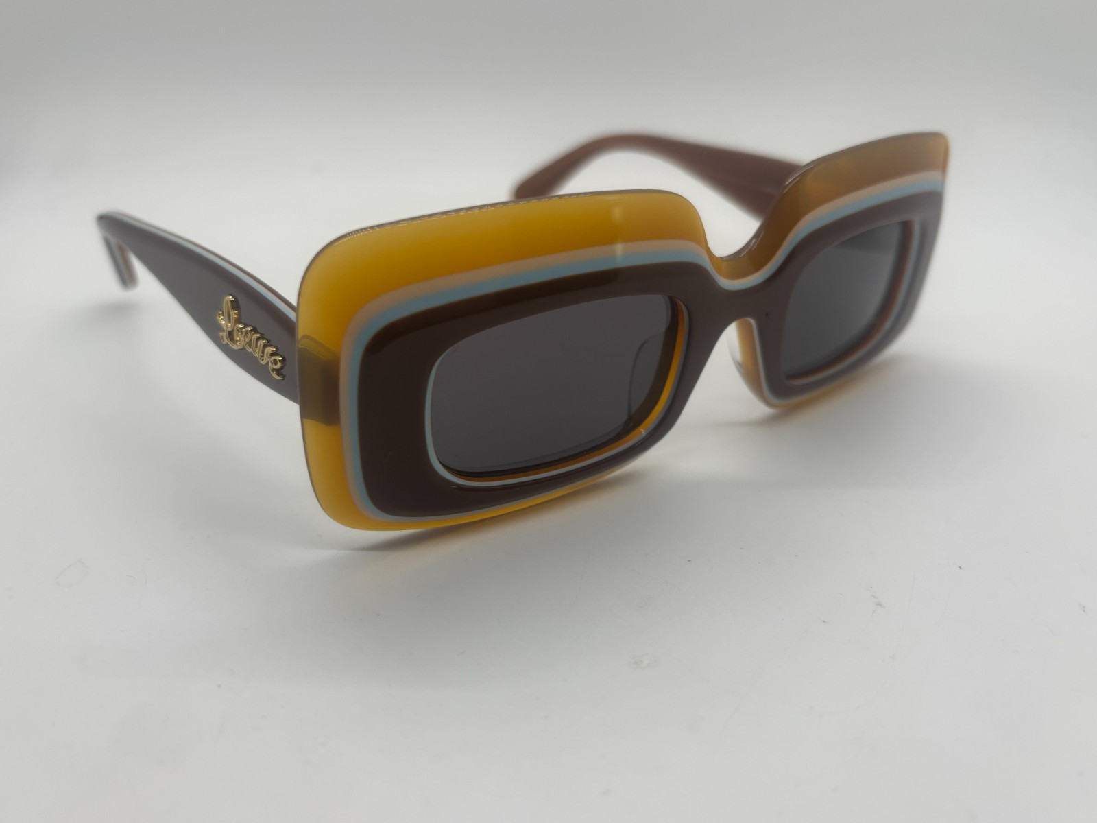 NEW LOEWE LW40139U 47A Brown Square Sunglasses 47-23-140mm NO CASE