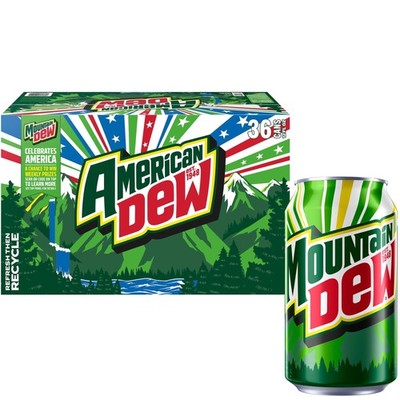 Mountain Dew Original Citrus Soda 12 oz Cans 36 Pack Free Shipping   