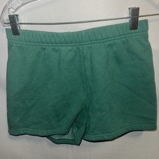 TNA Sweatfleece Cozy Fleece Perfect Fit Shorts Green Small Aritzia