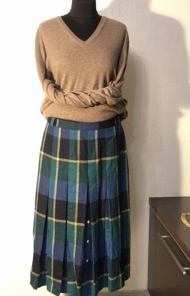 Women Bogner Skirt Navy Wool 38 / M / 46