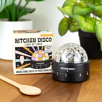 Küche Disco Leucht Timer 60 Minuten Kochen Musik & LED Funky Design Unikat