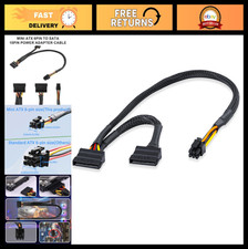 6-Pin to SATA 15-Pin Adapter Cable for HDD/SSD/Optical Drive - 45cm  15cm