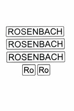 Spur G Bahnhof Schild  Rosenbach  PETG