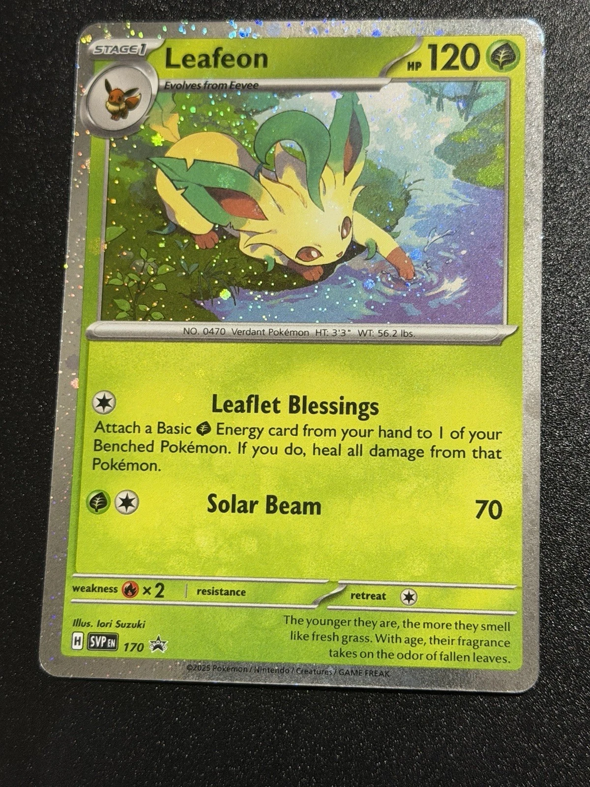 Leafeon - 170 (Cosmos Holo) Scarlet & Violet Promo Rare Collectible Pokémon Card image 1
