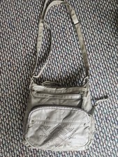Beige Women s Medium Crossbody Bag Zip Closur...