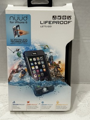 Lifeproof Nuud Case for iPhone 6 Plus Waterproof Rugged Slim Clear White/gray 