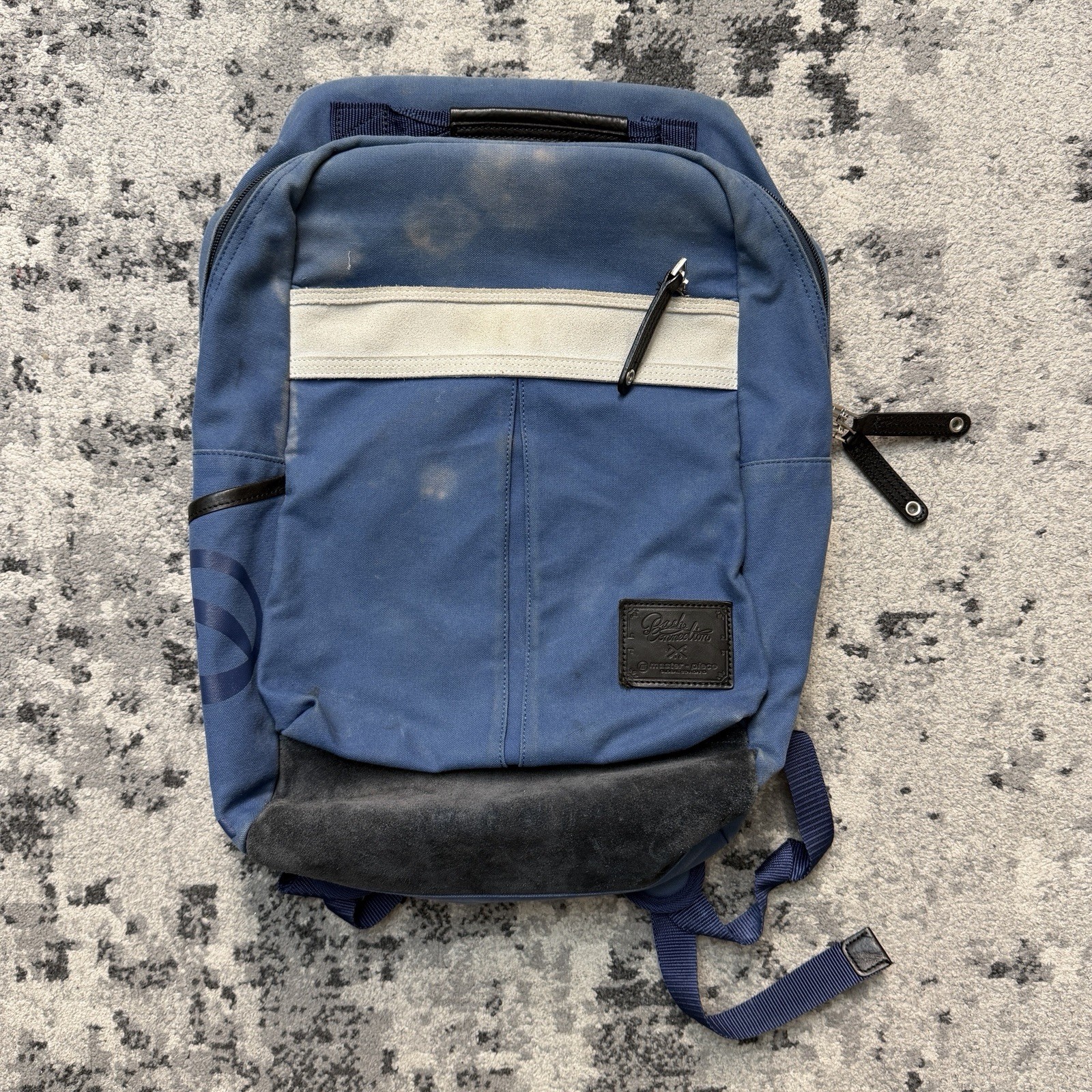 Master Piece MSPC Push Connection Backpack Cow Le… - image 1