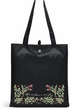 Image of Radley London Little Wonders Responsible Black Foldaway Bag Nwt