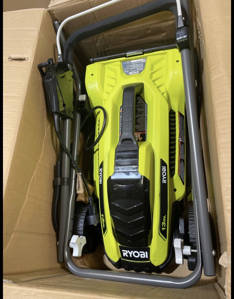 Ryobi RYAC130 13 inch Electric Walk Behind Push Mower for sale