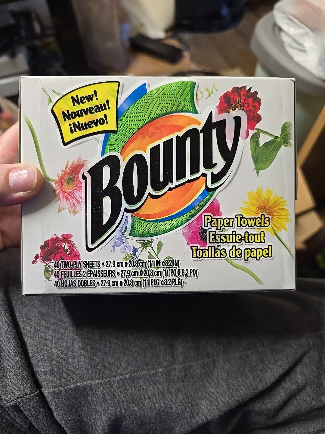 Bounty Paper Towels In A Box 40 2 Ply Towels Emboss Pattern Design NIB 2000 