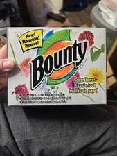 Bounty Paper Towels In A Box 40 2 Ply Towels Emboss Pattern Design NIB 2000 
