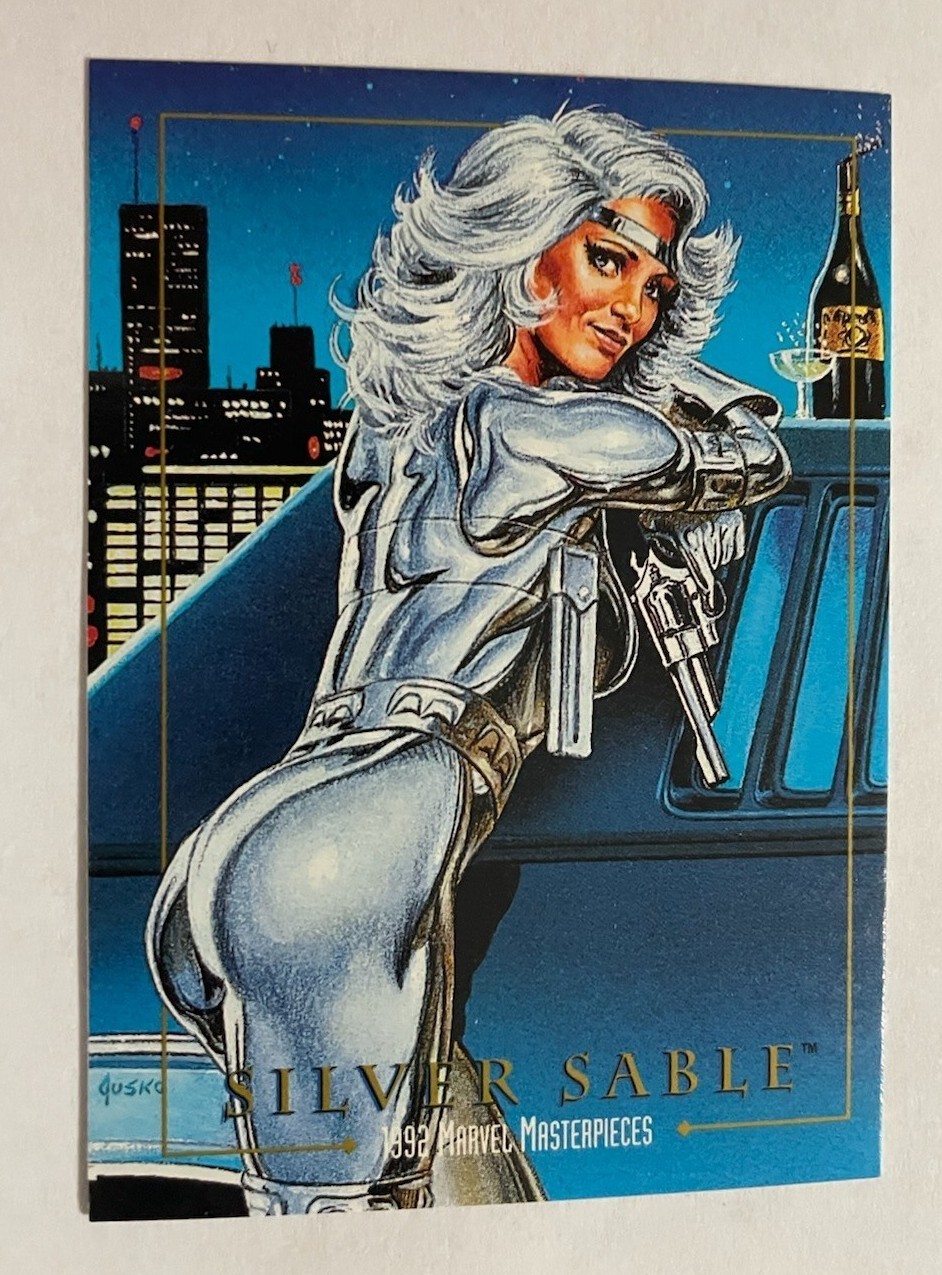 1992 SkyBox Marvel Masterpieces # 81 Silver Sable