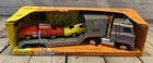 Vintage Ertl Nascar Hauler Semi Truck In Original Box International Metal W/Cars
