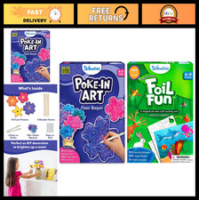 DIY No Mess Art Kit - Flower Bouquet Fun Animals Bundle for Kids Ages 4-9, Cre