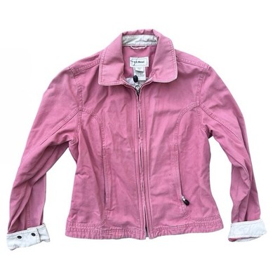 LL Bean Full Zip Pink Jacket Womens Sz XS Style DAJW9  Hike Camp Outdoors Vtg