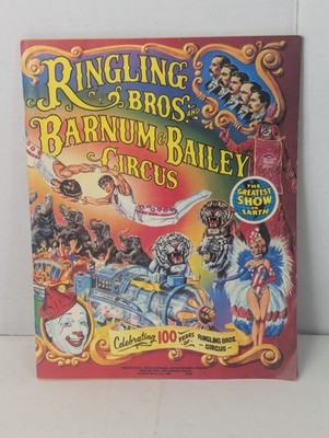 Vintage 1985 Ringling Bros & Barnum & Bailey Circus Centennial Souvenir Program 
