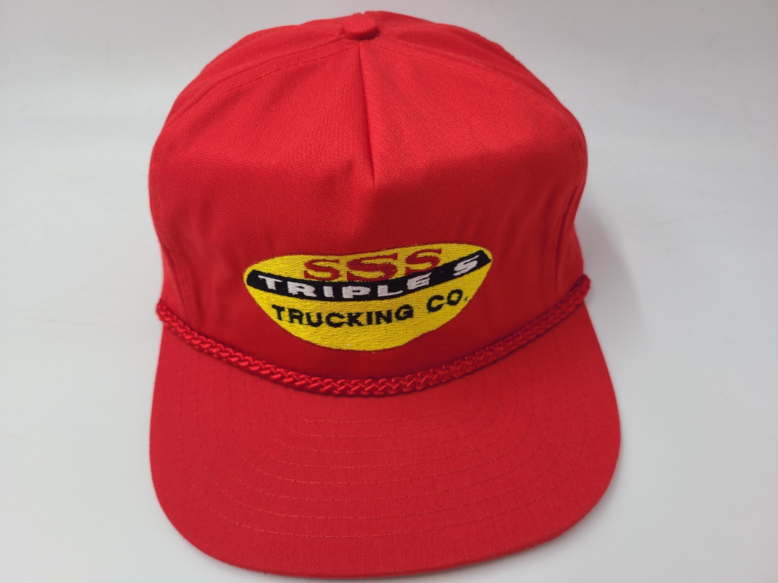 Vintage SSS Triple S Trucking Co Rope Strapback Adjustable Hat Cap New Mexico