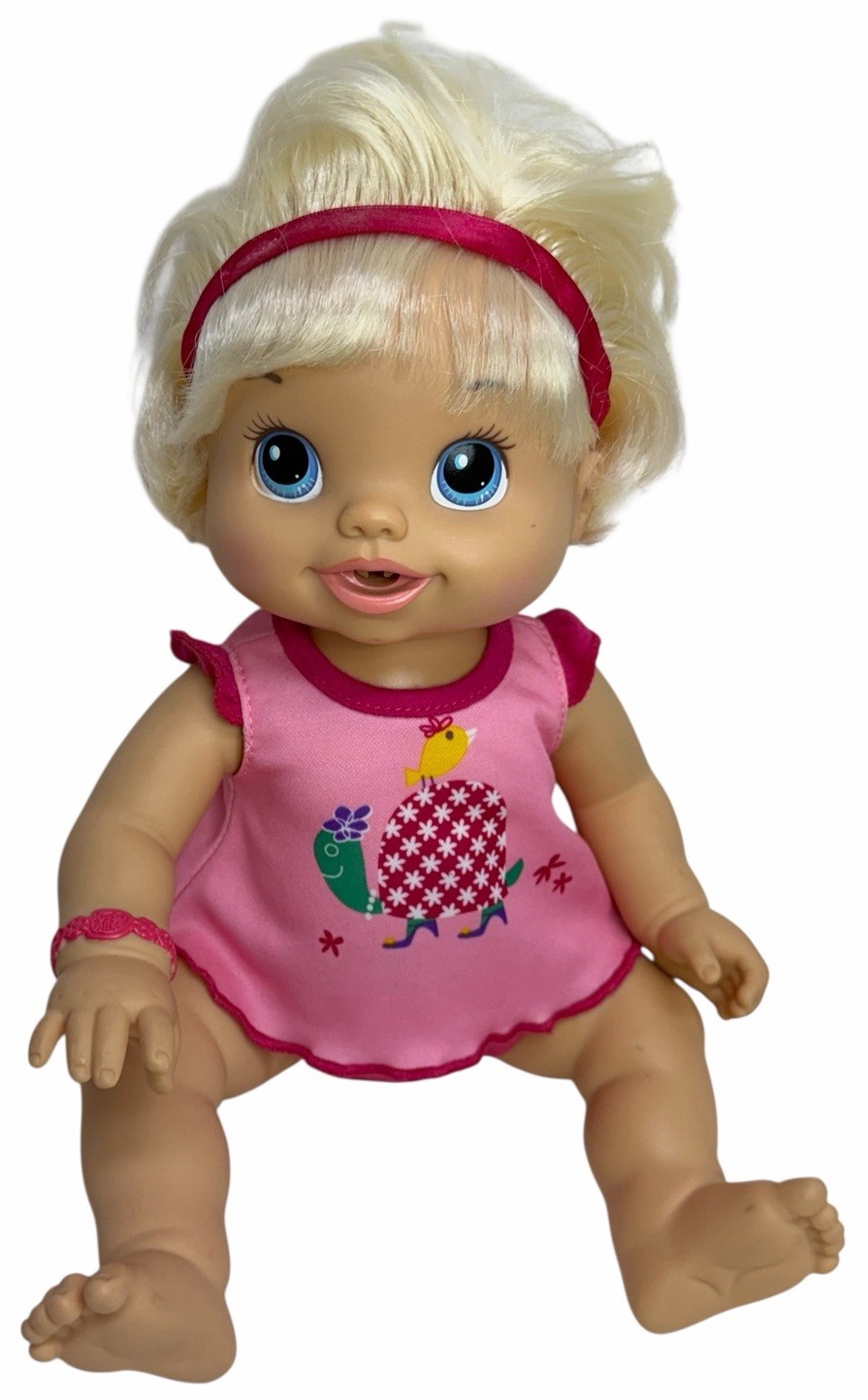 TESTED! Baby Alive Wets N Wiggles 2010 Doll w/ Original Pink