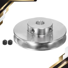 V Type Pulley 8mm Bore 50mm Outer Dia Single Groove Aluminum Alloy
