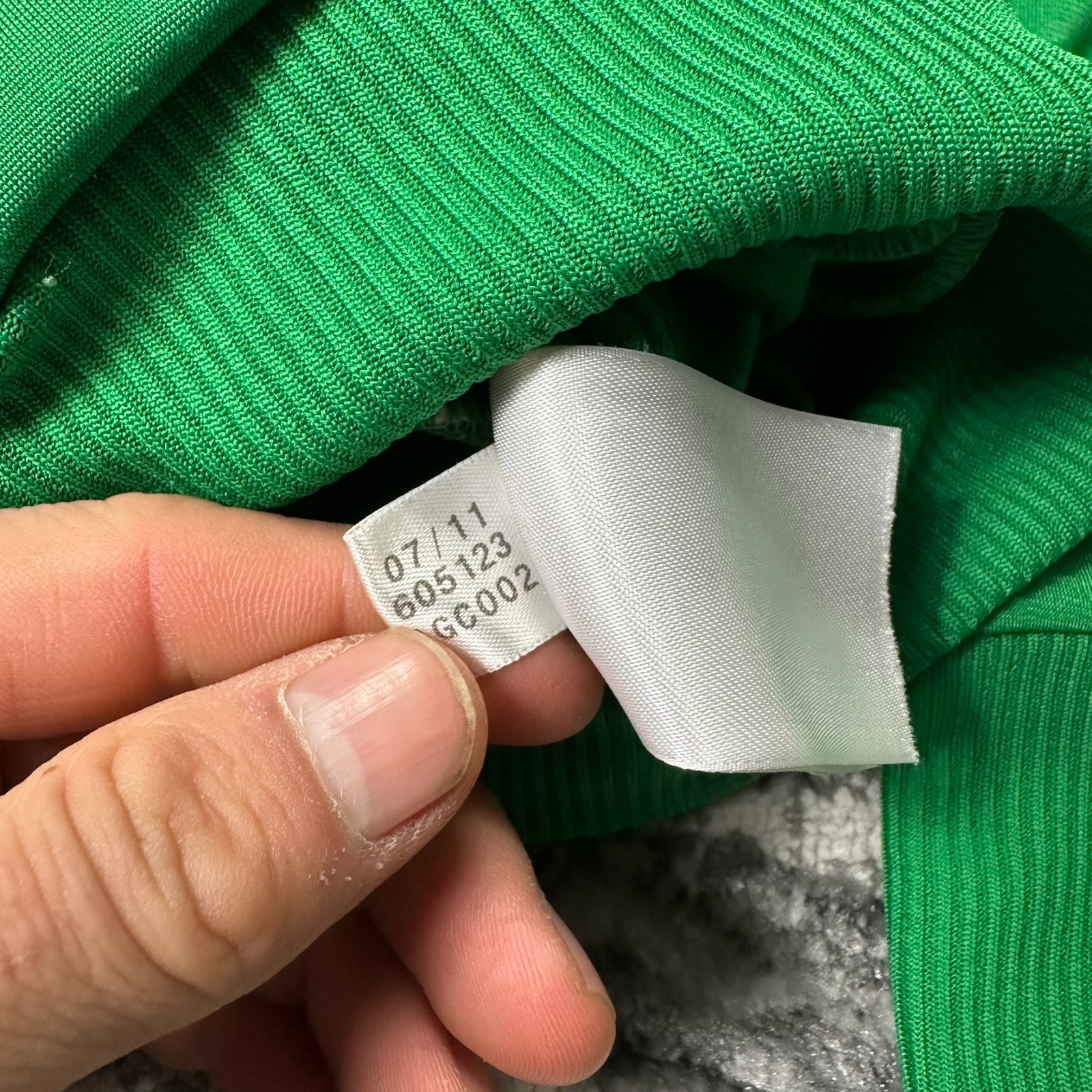 VTG Adidas Firebird Oversized Small Green Funnel Neck Tracksuit Top Track Jacket image 4