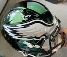 Saquon Barkley Autographed Philadelphia Eagles CHROME Full Size Helmet replica