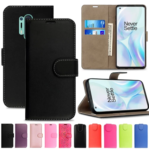 Leather Magnetic Flip Wallet Case For OnePlus 8 Pro 7 6T 2