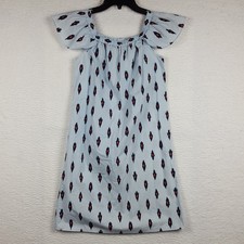 J.Crew Women's Off The Shoulder Shift Dress Size XXS Light Blue J0980