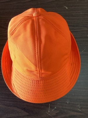 vintage hunting blaze orange bucket ear flap Hat One Size Fits Most