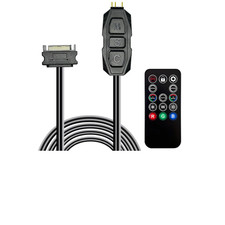 ARGB PC Fan Controller Kit with Splitter and Remote, SATA Power RGB Hub for Case