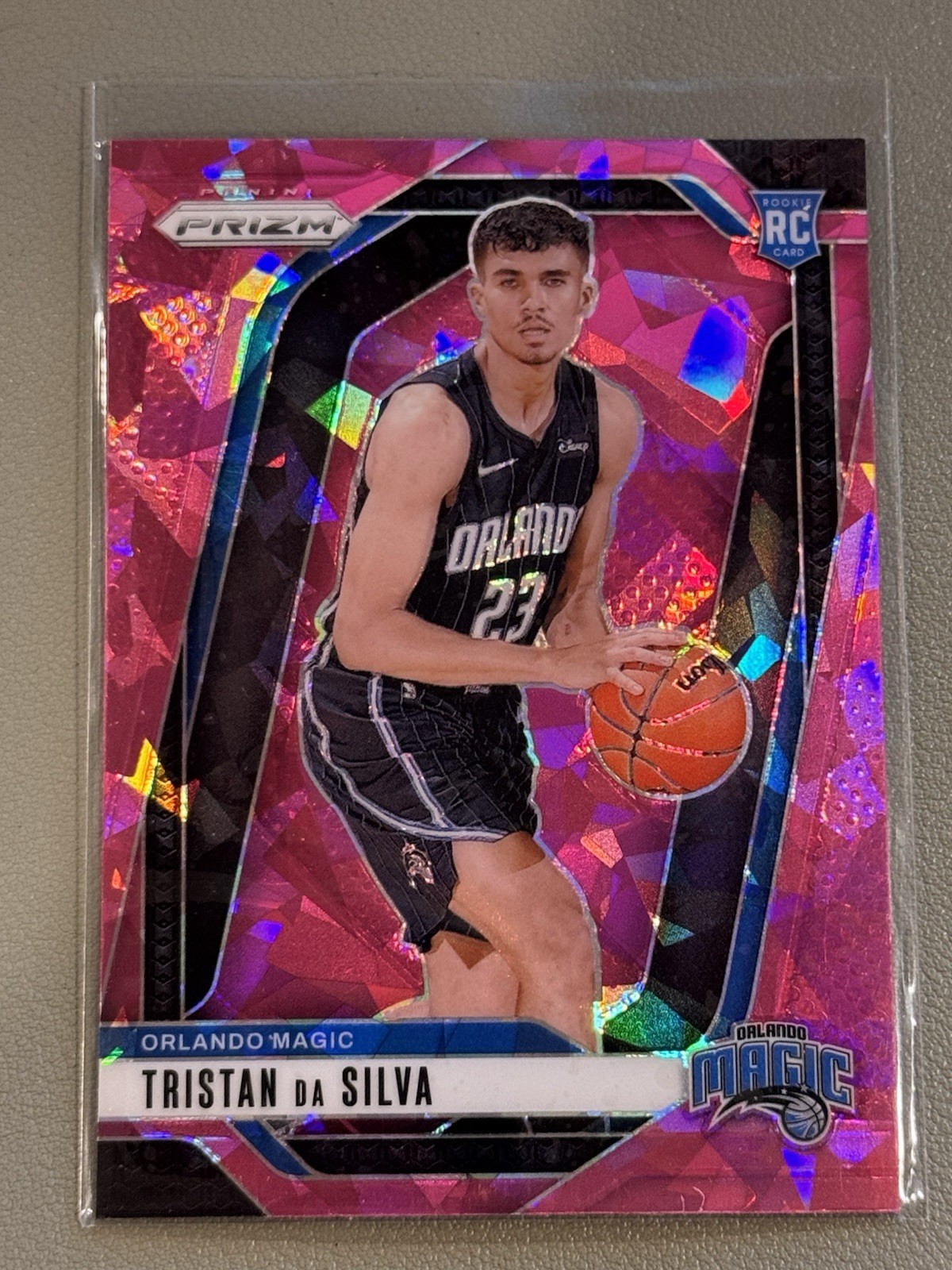 2024-25 Prizm Tristan Da Silva Pink Cracked Ice Prizm #256 RC