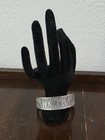Vintage Eik Tinn Norway  MODERNIST Brutalist Heavy Pewter Bracelet Solid — photo 3