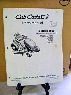 #ad #ad Cub Cadet Parts Manual Series 1000 Hydrostatic Lawn Tractor $19.99