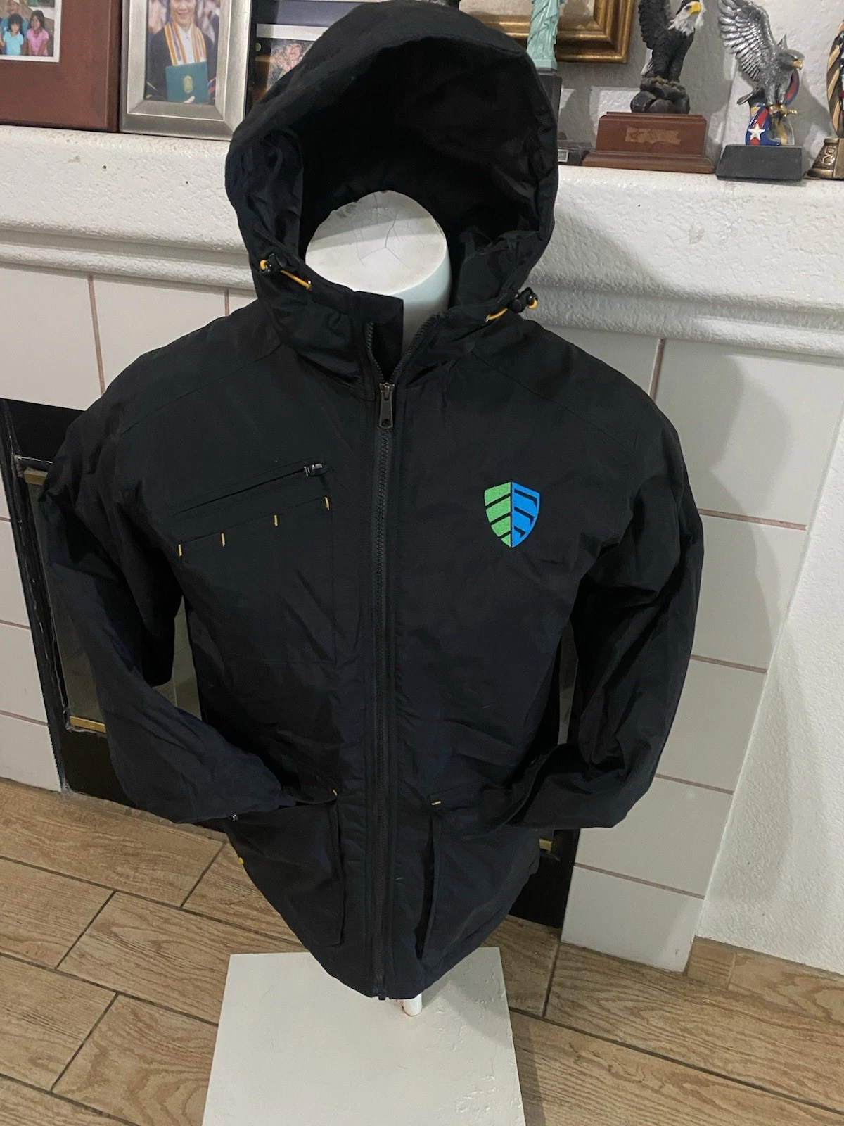 Hard Land puffer hoodie zip Tactical & outdoor series Nylon Jacket size M