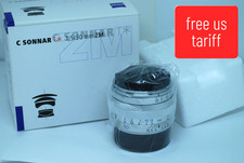 "Top Mint in BOX" Carl Zeiss C Sonnar T* 50 mm f/1,5 ZM Leica M argento #5987