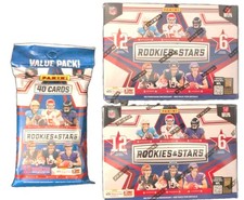 Two 2024 NFL Rookies & Stars Blaster Boxes + 2024 NFL Rookies & Stars Value Pack