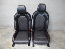 22 Genesis G70 Front Leather Bucket Seats Heated Cooled W Diamond Stitching Oem