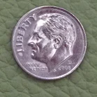 2008 D Dime Roosevelt, actual coin in picture, free shipping.