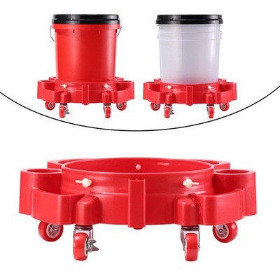 Generic Rolling Bucket Trolly Moving Base Autowaschhocker Zubehör für