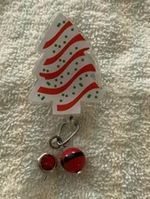 Little Debbie Christmas Tree 🎄 Badge Reel Scrubs ID Holder Medical Nurse CNA
