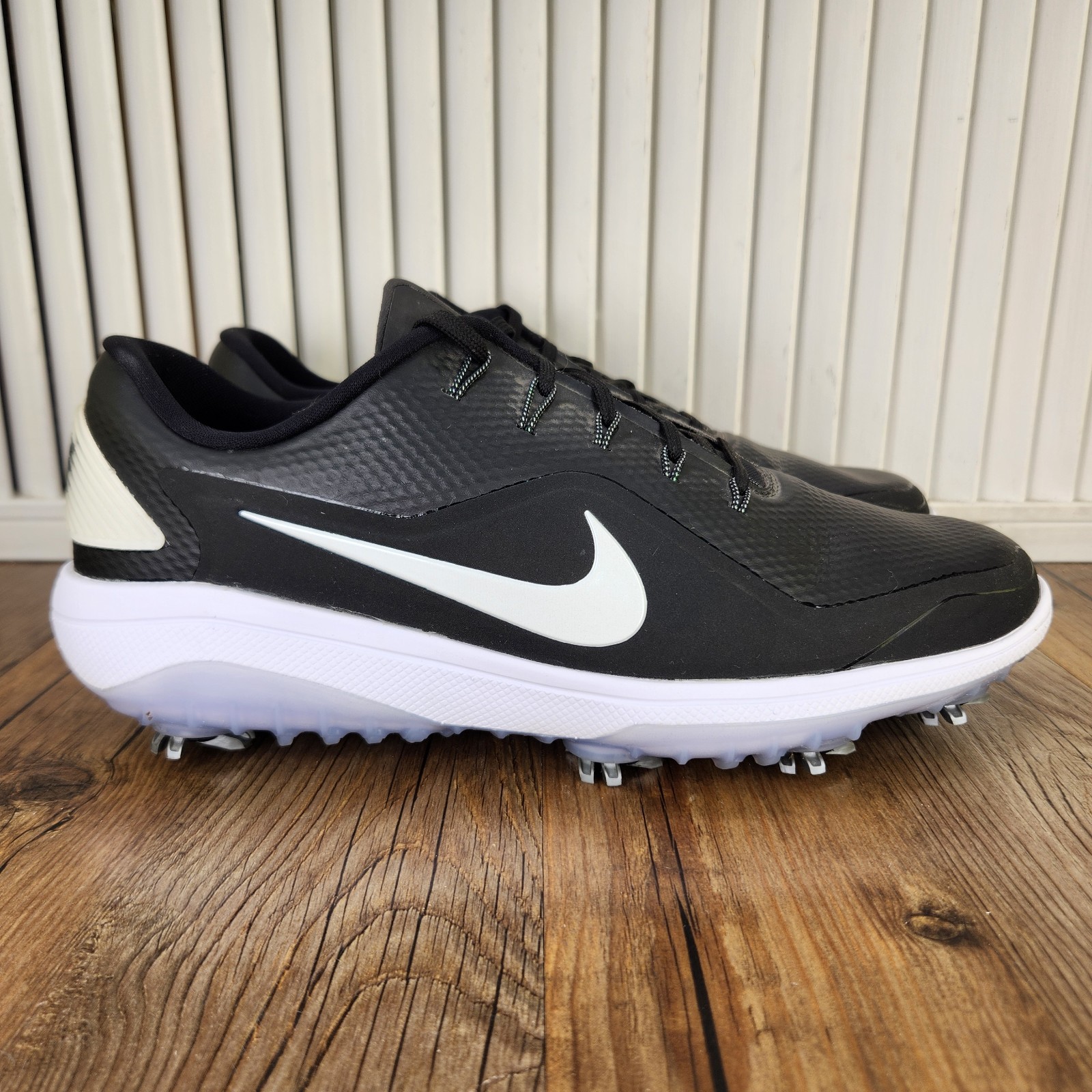 Shoes Mens Size 8.5 Black White Tour Golfing Bv1135-001