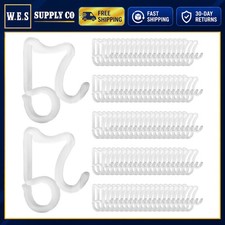 Doratale 100 Pack Christmas Light Clips Outdoor Gutter Hooks for String Lights