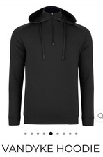 Swannies Golf Men  s M Vandyke 1/4 Zip Golf Performance Hoodie Black New
