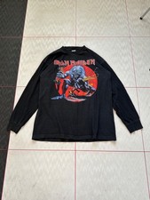 Vintage 1993 Iron Maiden A Real Live One Tour Long Sleeve Shirt XL USA Cotton