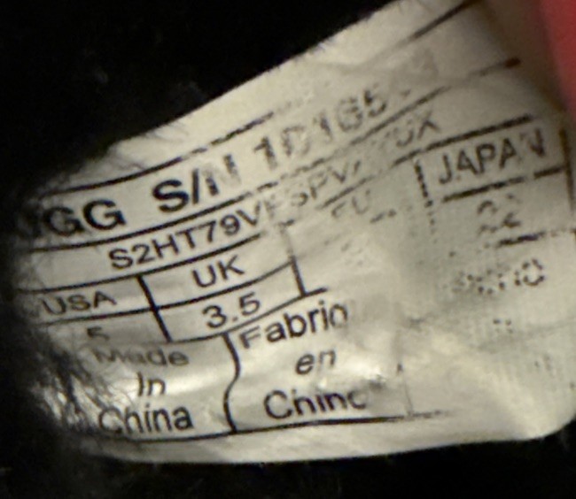 UGG BAILEY Button Bling Black Suede Shearling Sho… - image 10