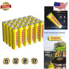 Rechargeable AA Batteries Solla 1000mAh Solar Garden Lights 24 Pack Long Life 1.83 per gallon