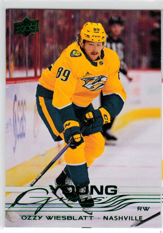 2025-26 Upper Deck Series 1 Holiday Edition Young Guns Ozzy Wiesblatt #212