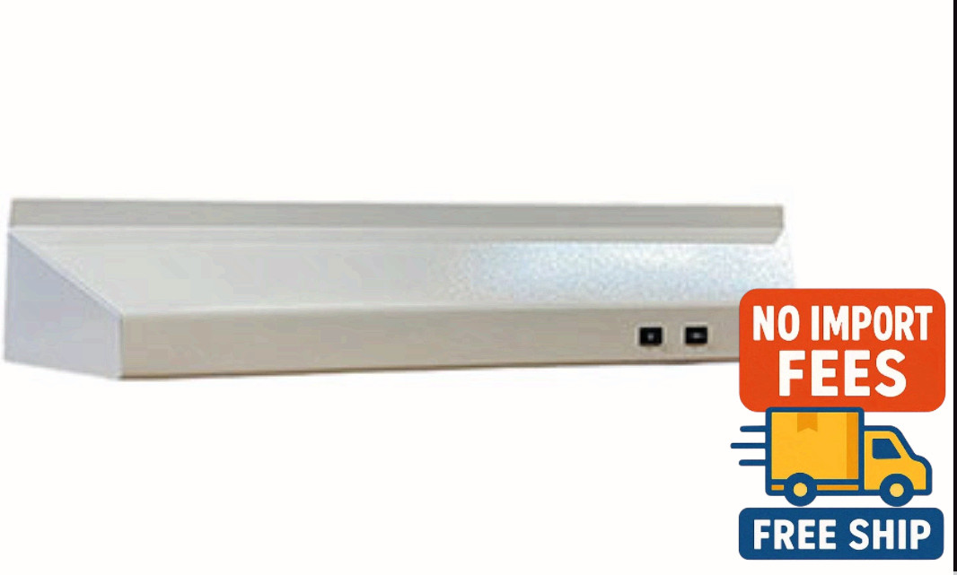 Ventline 42" White Under Cabinet Vented Range Hood 2-Speed Exhaust Fan