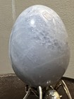 2.5” Blue Calcite Crystal Egg stand not included #228 — photo 2