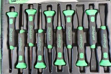 Snap-on 10-pc Green Soft Grip Punch Chisel Set Ppcsg710g Snap-on 10-pc Green Soft Grip Punch Chisel Set Ppcsg710g