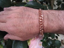 Solid copper bracelet CB646G - 3/8" wide. Available in 8 to 11 inch lengths.
